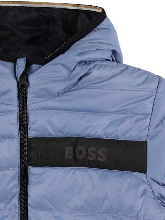 Boss: リバーシブルフーデッドパファージャケット - kids-boys_1 | Luisa Via Roma
