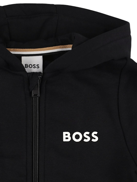 Boss: コットンスウェットシャツ＆パンツ - kids-boys_1 | Luisa Via Roma