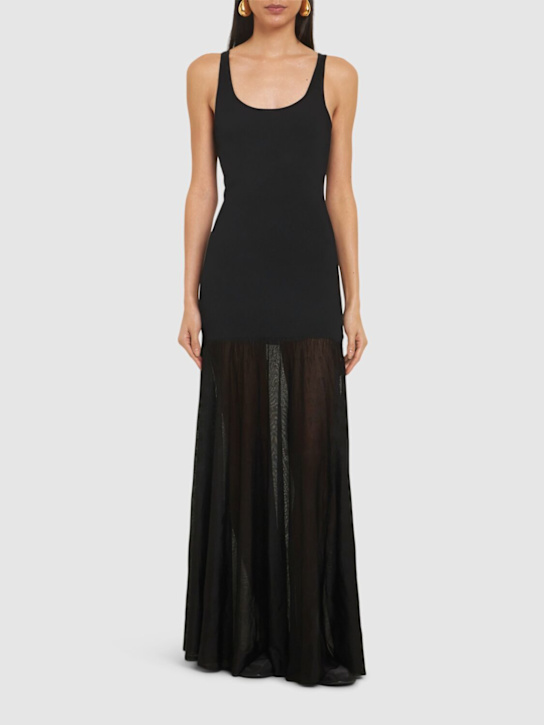 Toteme: Plissé knit evening gown - women_1 | Luisa Via Roma