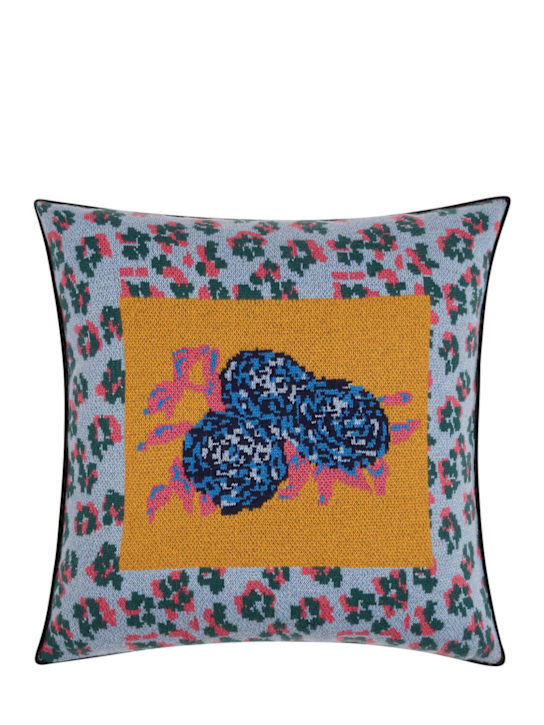 LISA CORTI: Leopard Gold cushion - ecraft_0 | Luisa Via Roma