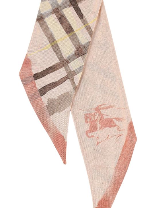Burberry: Foulard in seta stampata - women_1 | Luisa Via Roma