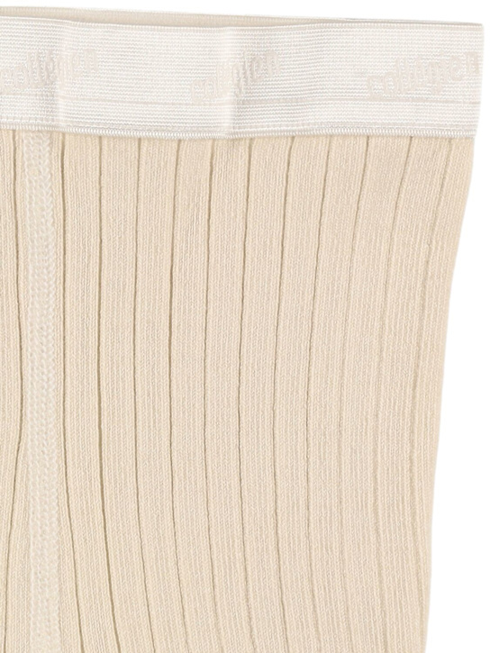 Collégien: Cotton blend tights - アイボリー - kids-boys_1 | Luisa Via Roma
