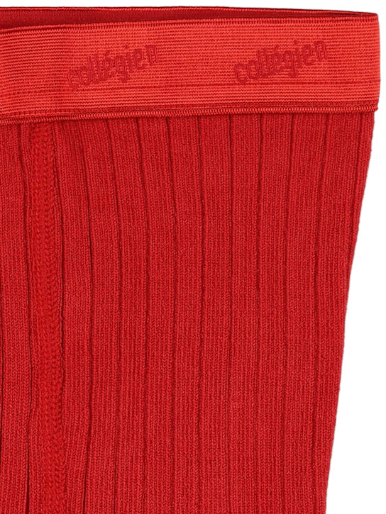 Collégien: Cotton blend tights - Red - kids-boys_1 | Luisa Via Roma