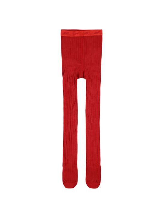 Collégien: Cotton blend tights - Red - kids-boys_0 | Luisa Via Roma