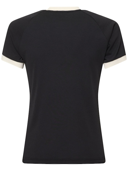 adidas Originals: Cali cotton blend t-shirt - Black - men_3 | Luisa Via Roma