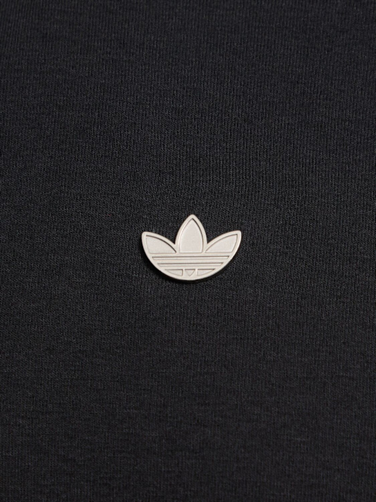 adidas Originals: Cali cotton blend t-shirt - Black - men_4 | Luisa Via Roma
