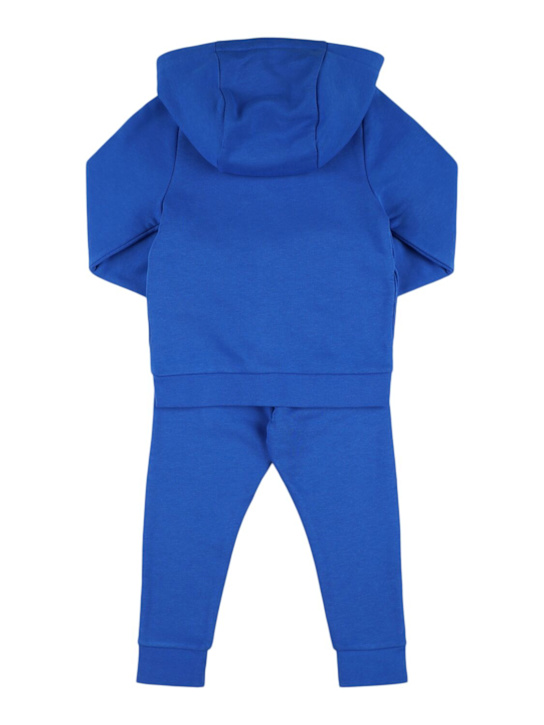 Boss: Cotton blend zip sweatshirt & sweatpants - Cobalto - kids-boys_3 | Luisa Via Roma