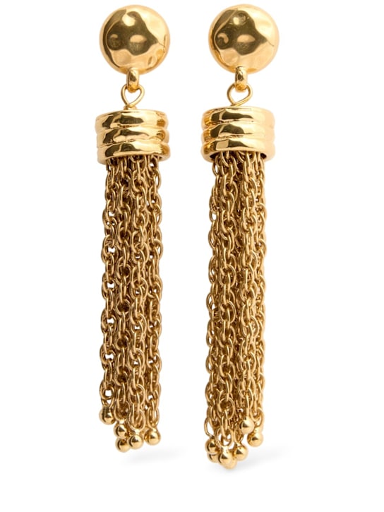 Chloé: Chloé pompom earrings - women_0 | Luisa Via Roma