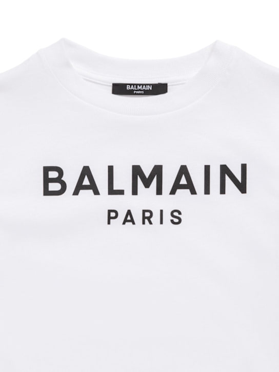 Balmain: コットンジャージーTシャツ - kids-girls_1 | Luisa Via Roma