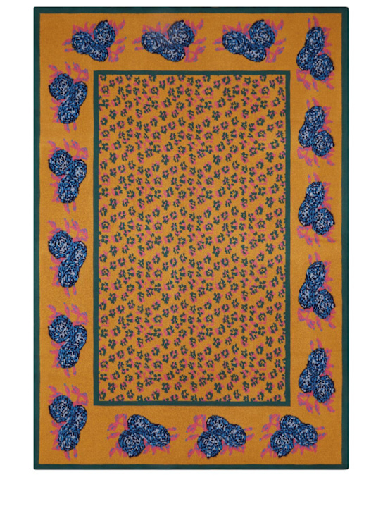 LISA CORTI: Leopard Gold handwoven throw - ecraft_0 | Luisa Via Roma