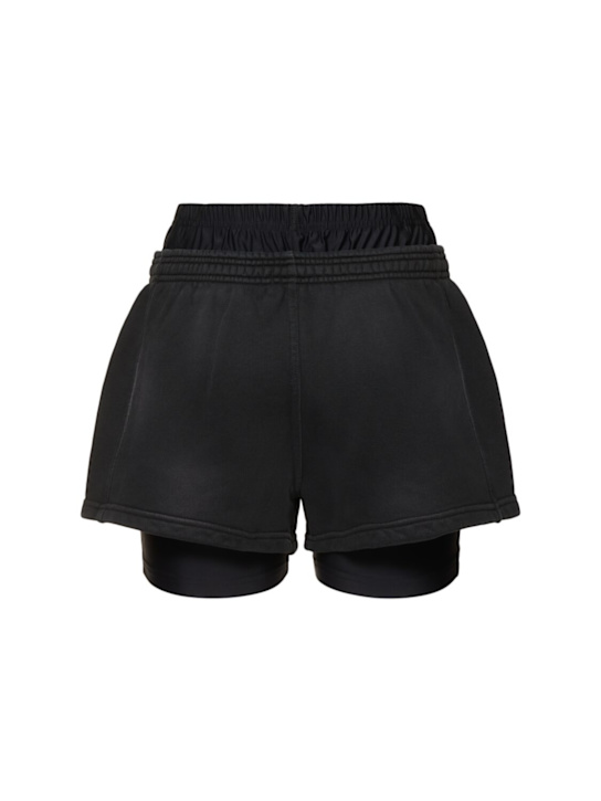 Alexander Wang: Prestyled bike shorts - Black - women_3 | Luisa Via Roma