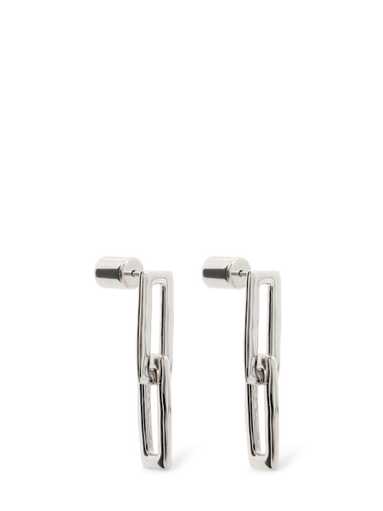 Jil Sander: Chain drop earrings - women_0 | Luisa Via Roma