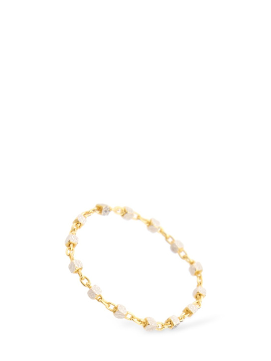 Lil Milan: Firefly 18kt gold chain ring - women_0 | Luisa Via Roma
