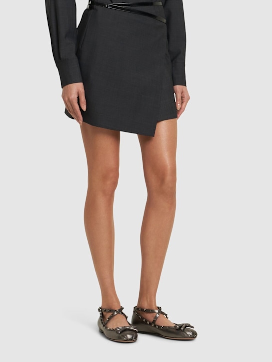 Valentino Garavani: 5mm Rockstud leather ballerinas - women_1 | Luisa Via Roma