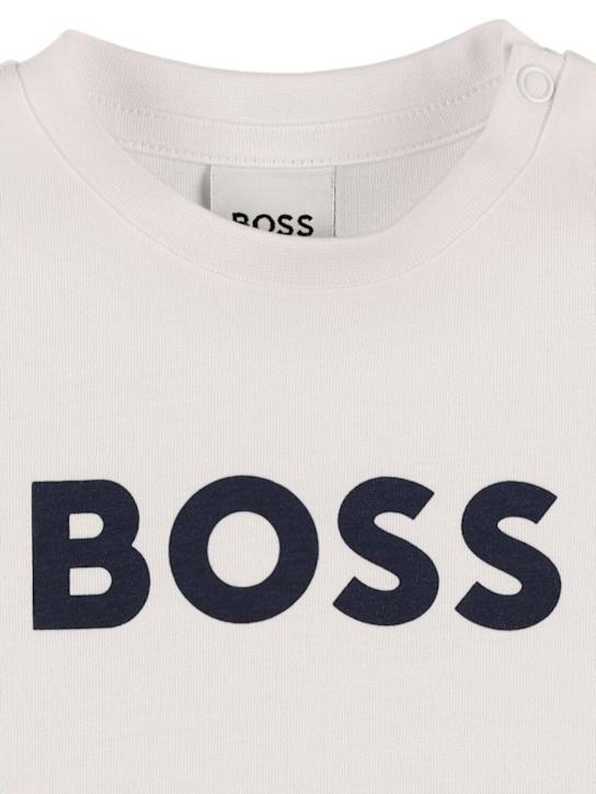 Boss: コットンジャージーTシャツ - kids-boys_1 | Luisa Via Roma