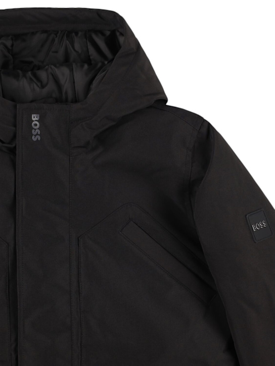 Boss: Hooded nylon parka - kids-boys_1 | Luisa Via Roma