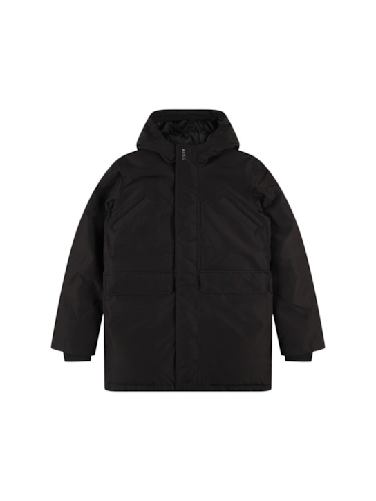 Boss: Hooded nylon parka - kids-boys_0 | Luisa Via Roma