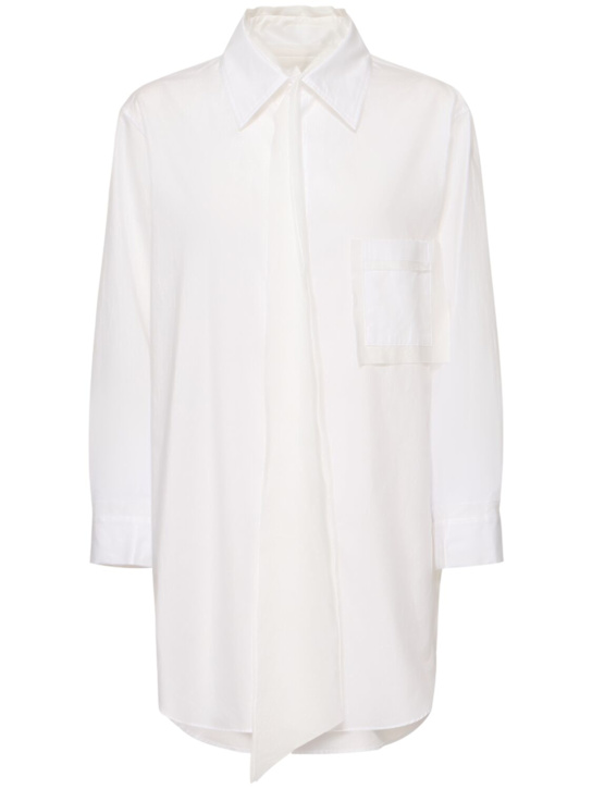 Cutting Tie cotton poplin shirt - Thumbnail 1