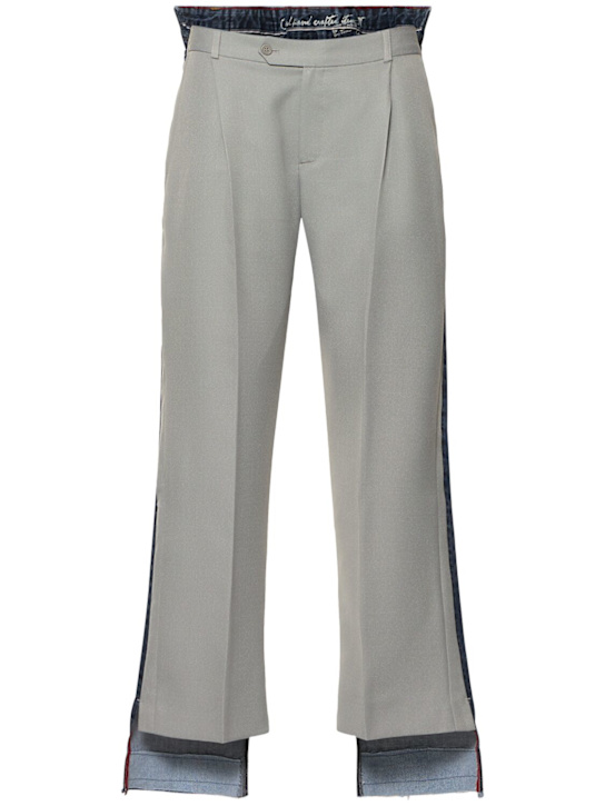 Tailored & denim wide leg pants - Thumbnail 1