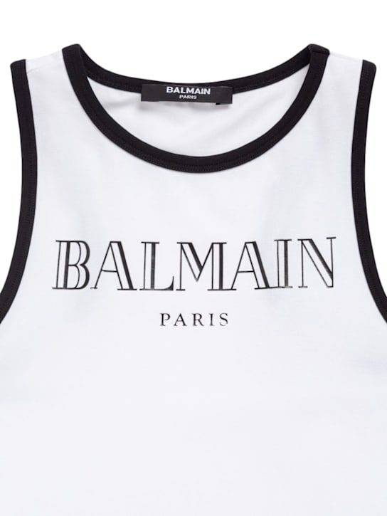 Balmain: ジャージータンクトップ - kids-girls_1 | Luisa Via Roma