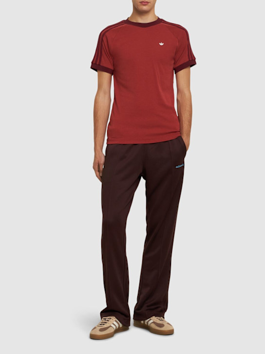adidas Originals: Cali cotton blend t-shirt - Preloved Ruby - men_1 | Luisa Via Roma