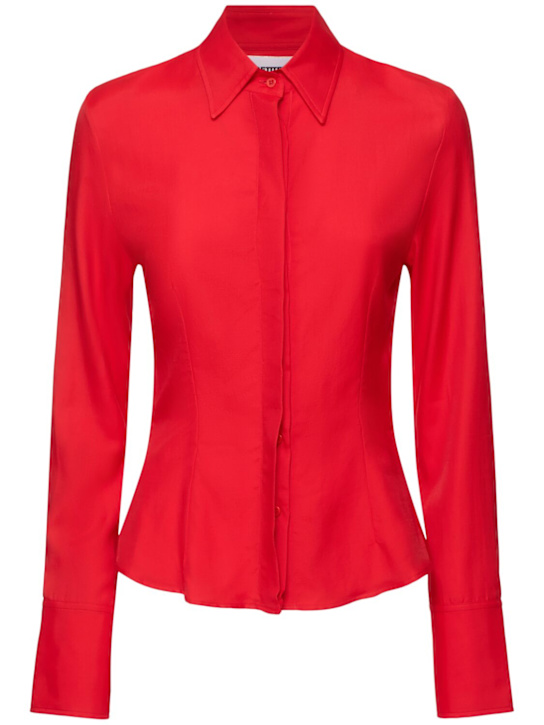 Cascade cotton blend poplin fitted shirt