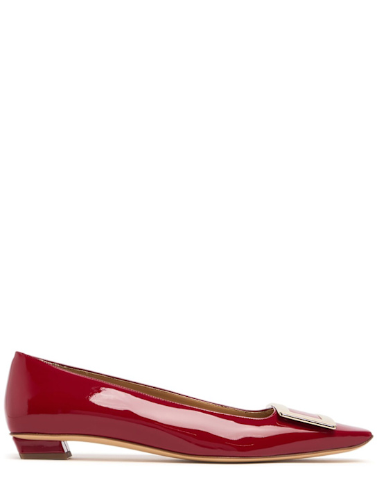 Roger Vivier: 25mm Belle Vivier patent leather heels - women_0 | Luisa Via Roma