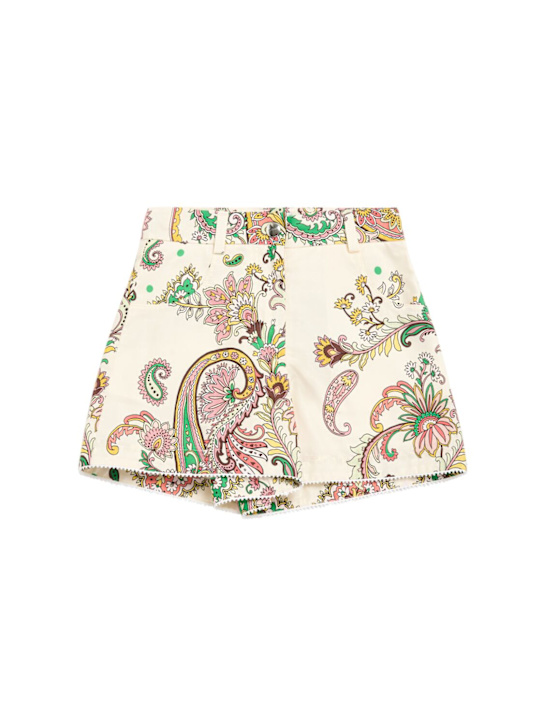 Etro: コットンポプリンショートパンツ - kids-girls_0 | Luisa Via Roma