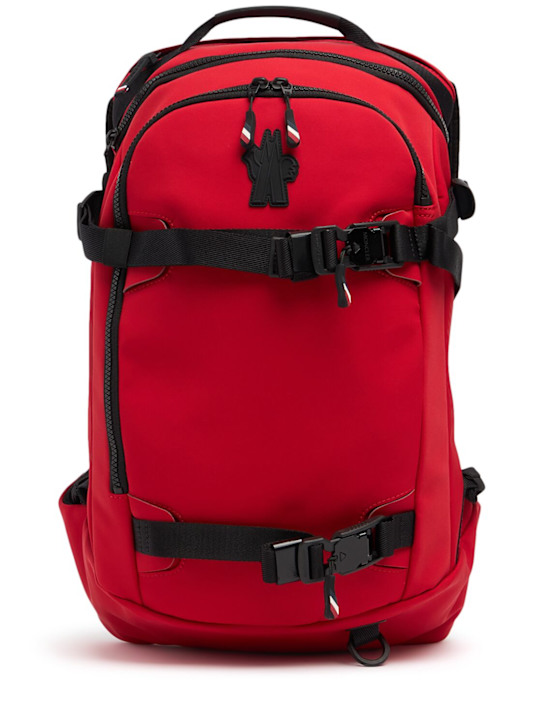 Moncler Grenoble: Logo stretch nylon 3L backpack - men_0 | Luisa Via Roma