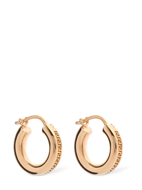 Versace: Metal earrings - men_0 | Luisa Via Roma