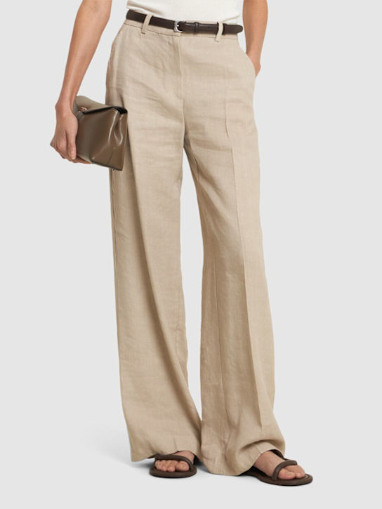 St. Agni: 10mm Soft Loop leather slides - women_1 | Luisa Via Roma