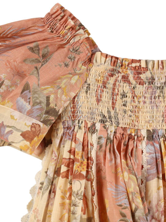 Zimmermann: Vestito in mussola di cotone stampata - kids-girls_1 | Luisa Via Roma