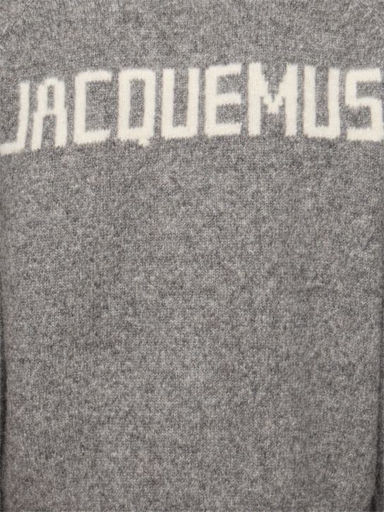 Jacquemus: Le cardigan jacquemus knit cardigan - Grey - men_4 | Luisa Via Roma