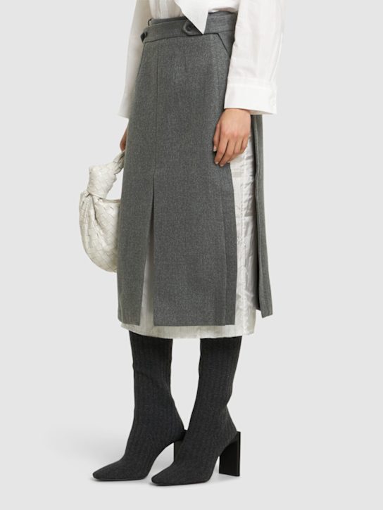 Fear of God: 100mm Knit high boots - women_1 | Luisa Via Roma