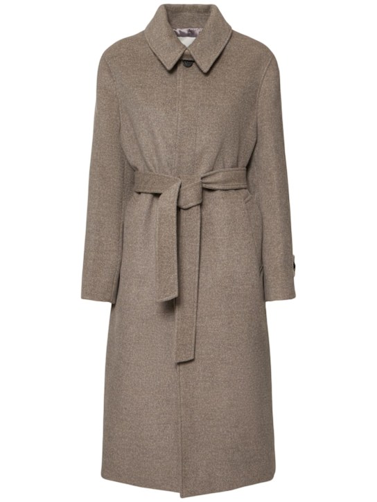 Dunst: Cappotto unisex in misto lana con cintura - women_0 | Luisa Via Roma