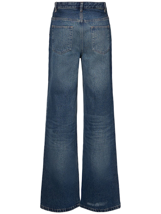 A.P.C.: Elisabeth mid rise wide jeans - Blue - women_3 | Luisa Via Roma