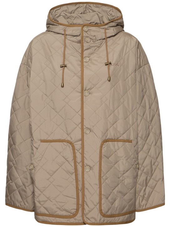 A.P.C.: Joseph quilted jacket - Beige - women_0 | Luisa Via Roma