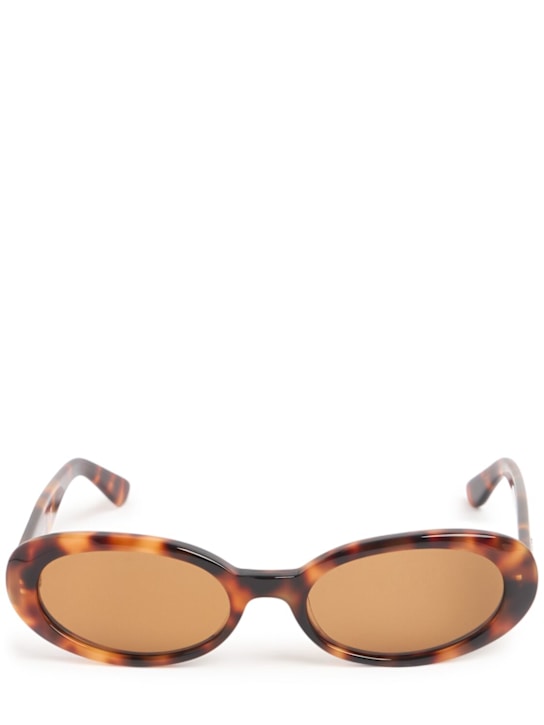 DMY Studios: Valentina oval acetate sunglasses - women_0 | Luisa Via Roma