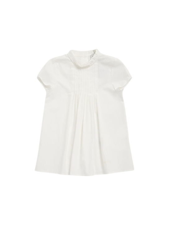 Etro: コットンポプリンワンピース - ホワイト - kids-girls_0 | Luisa Via Roma