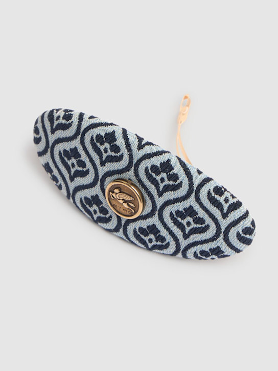Etro: Fiorellini jacquard hairclip - women_1 | Luisa Via Roma