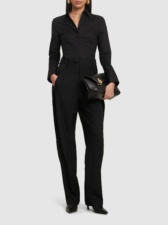 BETTTER: High waist straight pants - Black - women_1 | Luisa Via Roma