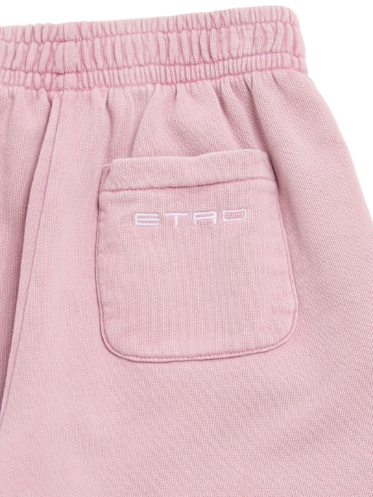 Etro: 棉质运动裤 - 粉色 - kids-boys_1 | Luisa Via Roma