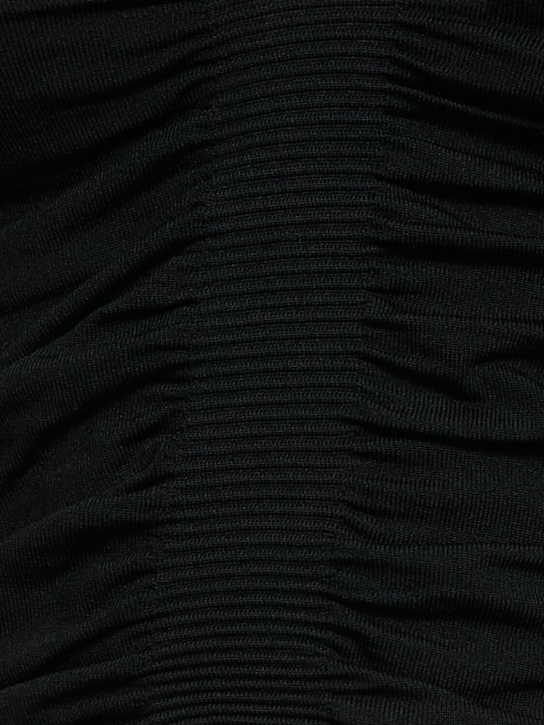 Alexander Wang: V领针织上衣 - 黑色 - women_4 | Luisa Via Roma