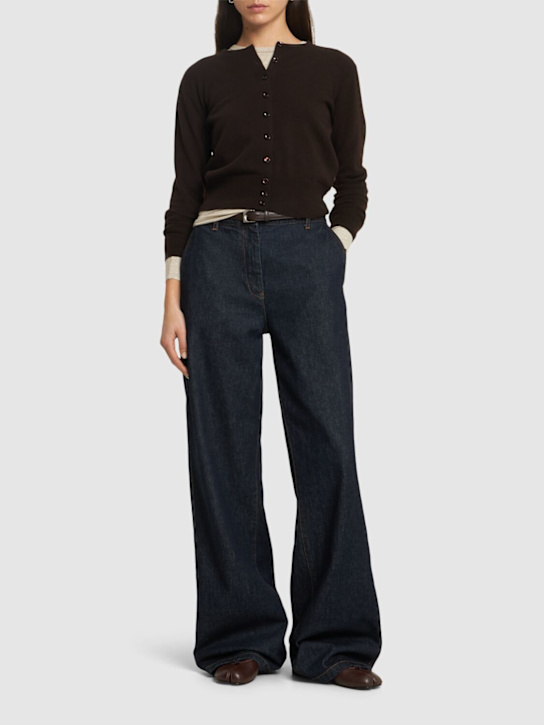 Maison Margiela: Wool knit cardigan - women_1 | Luisa Via Roma