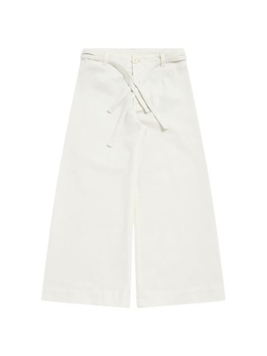 Etro: コットンブレンドパンツ - アイボリー - kids-girls_0 | Luisa Via Roma