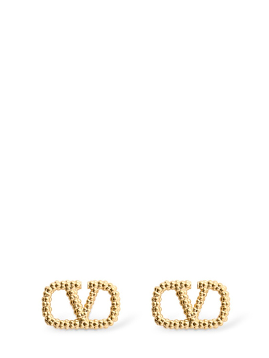 Valentino Garavani: Vlogo Signature stud earrings - women_0 | Luisa Via Roma
