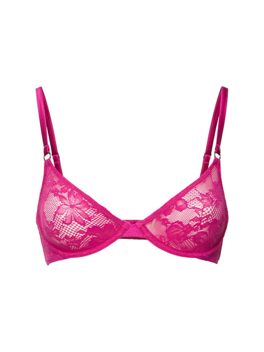 Le Stretch lace & silk demi bra - Thumbnail 1