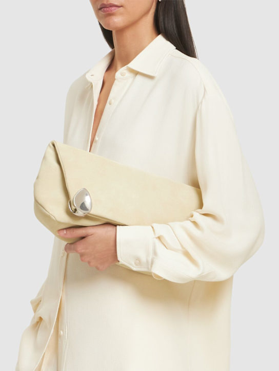 Jil Sander: Pochette Jewel in camoscio - women_1 | Luisa Via Roma