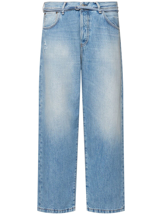 Acne Studios: 1991 TOJ denim wide jeans - Light Blue - men_0 | Luisa Via Roma