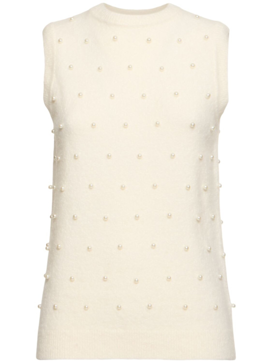 Zimmermann: Crush beaded alpaca blend top - women_0 | Luisa Via Roma